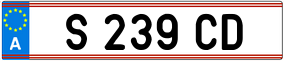 Trailer License Plate